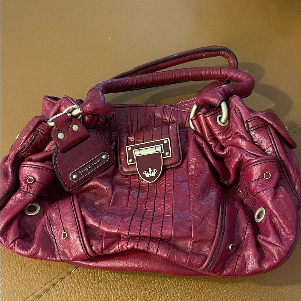 Juicy Couture Burgundy Shoulder Bag